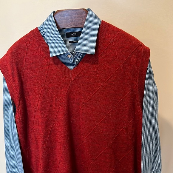 Fairway and green Italian in Merino golf vest lightweight. Perfection, luxurious - Picture 2 of 9